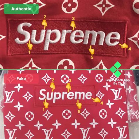 supreme louis vuitton box logo tee real vs fake|false supreme x louis vuitton.